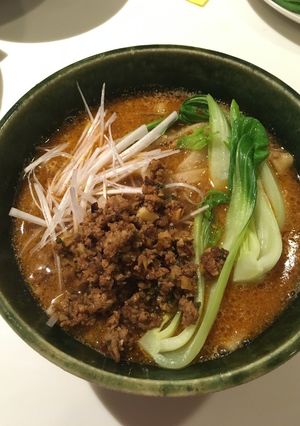 「ほうとう」で「刀削麺」風の麻辣坦々麺!-レシピのメイン写真