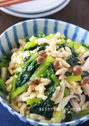 小松菜大量消費＊高野豆腐とツナの煮物-レシピのメイン写真