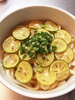 讃岐うどんすだちチラシ٩( 'ω' )و-レシピのメイン写真