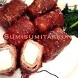 牛肉の焼き豆腐巻き♪梅ワイン煮☆