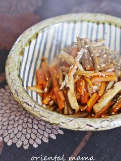 おふくろの味♪人参ごぼうの竹輪煮-レシピのメイン写真