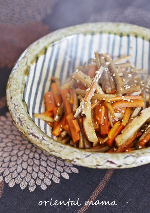 おふくろの味♪人参ごぼうの竹輪煮-レシピのメイン写真