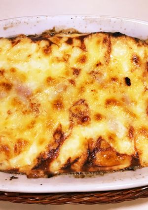 余ったお餅で、簡単お餅とタラコのグラタン-レシピのメイン写真