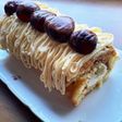 栗きんとん モンブラン風ロールケーキ