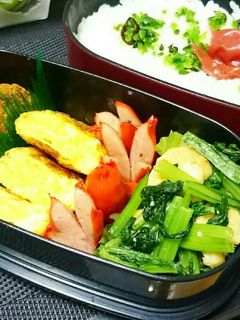大人のタコさんウインナーと甘い卵焼き弁当-レシピのメイン写真