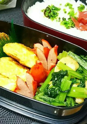 大人のタコさんウインナーと甘い卵焼き弁当-レシピのメイン写真