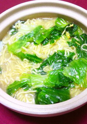 レタスと卵のとろみ生姜ラーメン-レシピのメイン写真