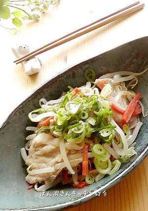 リードで簡単♪もやしと豚肉の温サラダ-レシピのメイン写真