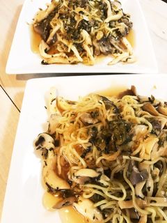 高菜とあわび茸の★かたやきそば餡かけ★-レシピのメイン写真