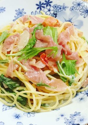 簡単☆生ハムのチーズクリームパスタ-レシピのメイン写真