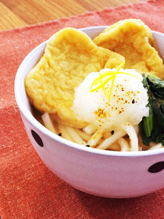レンジで簡単味染み♪おろしきつねうどん-レシピのメイン写真