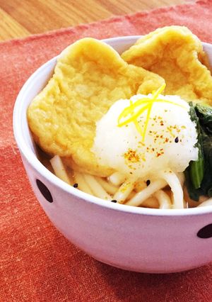 レンジで簡単味染み♪おろしきつねうどん-レシピのメイン写真