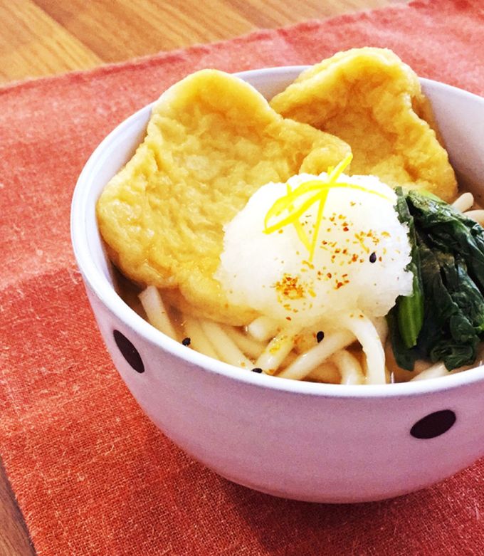 レンジで簡単味染み♪おろしきつねうどん-レシピのメイン写真