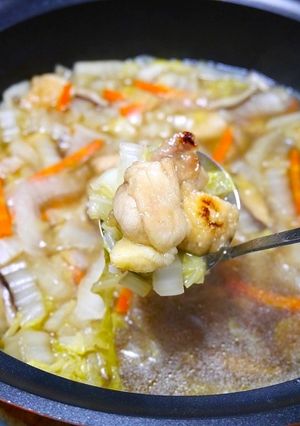 グラグラ鍋☆揚げない鶏唐のふわとろ鶏鍋-レシピのメイン写真