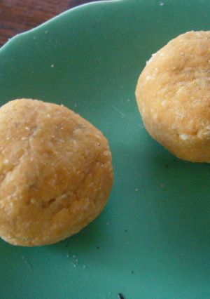 一口和菓子♪さつま芋＆おから＆きなこ-レシピのメイン写真