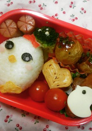 キャラ弁☆2017干支☆おすましにわとり-レシピのメイン写真