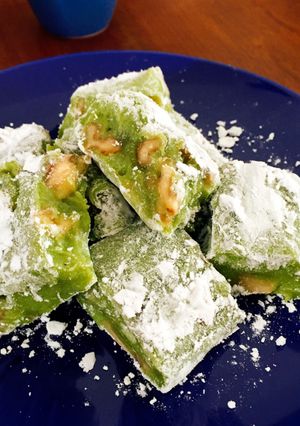 ストウブで練る♪抹茶のゆべし-レシピのメイン写真