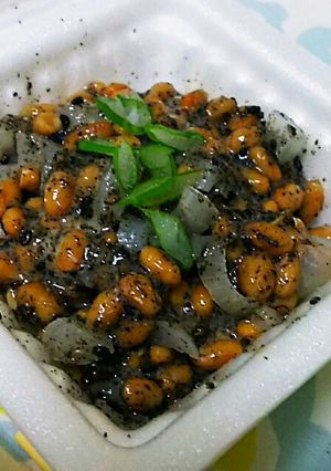 胡麻たっぷり！らっきょう胡麻納豆-レシピのメイン写真