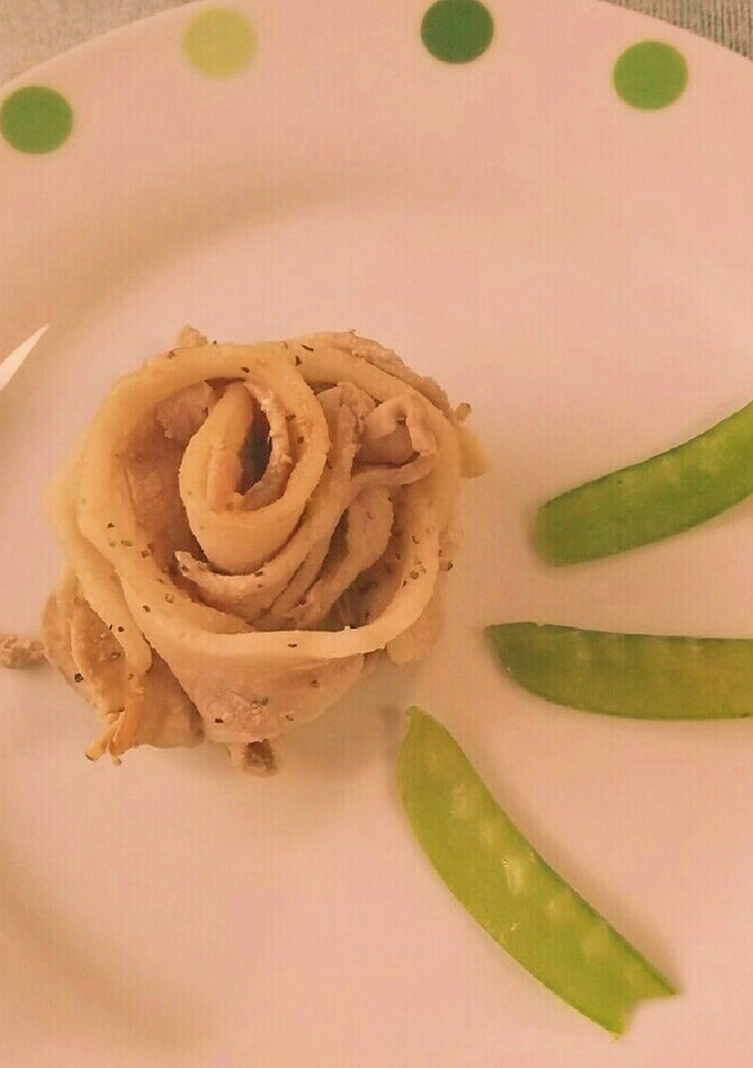 パーティにも！超簡単豚の塩焼き薔薇風巻き-レシピのメイン写真