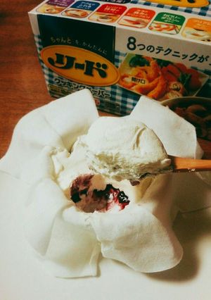 リードで。ヘルシー包みレアチーズケーキ-レシピのメイン写真