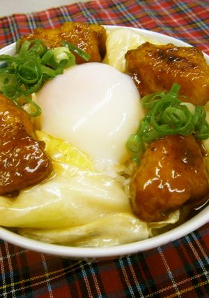 鶏テリ温たま丼-レシピのメイン写真