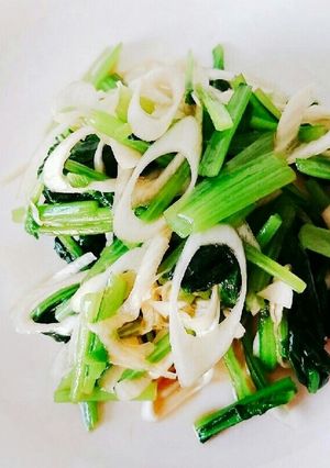 からし醤油ドレッシングの青菜の温サラダ-レシピのメイン写真