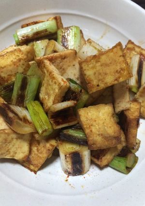 厚揚げとネギの炒め物-レシピのメイン写真