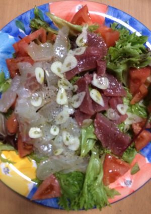 鯛とマグロのカルパッチョ-レシピのメイン写真