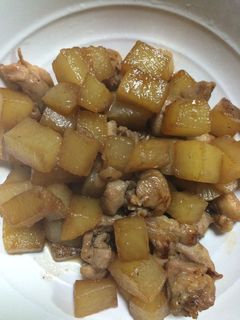 ダイコンの鶏肉の炒め煮-レシピのメイン写真