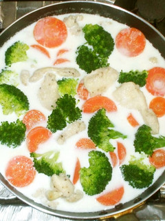鶏むね肉のミルクスープ♪簡単野菜コンソメ-レシピのメイン写真