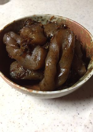 便秘解消に！こんにゃくの甘辛炒め-レシピのメイン写真
