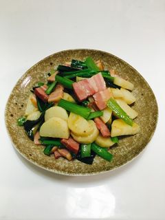 ぽん酢醤油であっさり♪長芋のバター炒め-レシピのメイン写真
