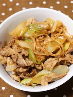 フライパンで♪曲がりねぎ堪能すき焼き風-レシピのメイン写真