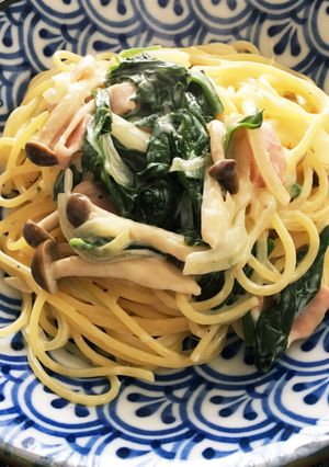 簡単クリームパスタ-レシピのメイン写真