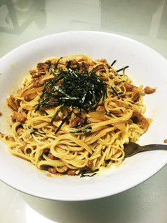納豆のツナマヨパスタ♡-レシピのメイン写真