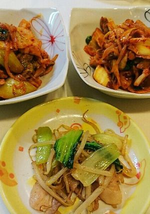 豚キムチ&子どものごはんも一緒に☆-レシピのメイン写真