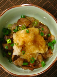 鶏皮の胡麻おろし和え-レシピのメイン写真