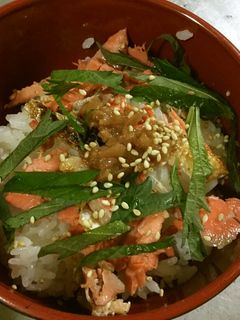 鮭・大葉・梅の簡単ちらし寿司-レシピのメイン写真