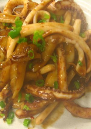 イカとセロリ　イカみそ豆板醤いため-レシピのメイン写真