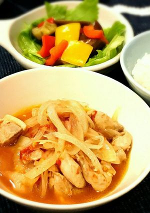 鶏肉のトマト酢マリネ-レシピのメイン写真