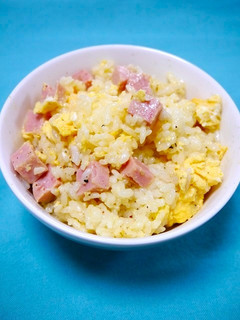 レンジで簡単!スパムエッグご飯-レシピのメイン写真