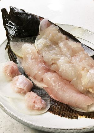 伊良湖の天然ひらめ〜姿造り〜-レシピのメイン写真