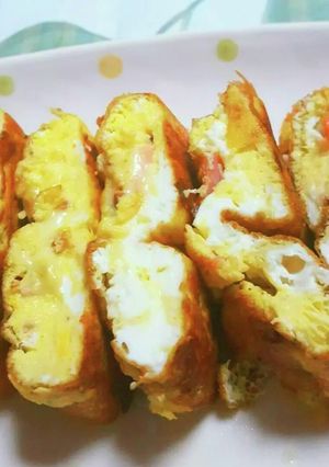 チーズとベーコンの卵焼き-レシピのメイン写真