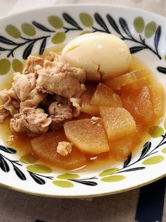 ご飯がすすむ!簡単!豚肉と大根と卵の煮物-レシピのメイン写真