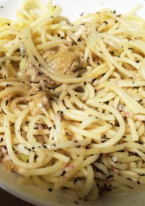 簡単！鶏ササミと生姜＆ゆかりの和風パスタ-レシピのメイン写真