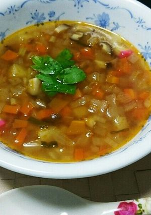 カラダ喜ぶ簡単野菜スープ(カレー味)-レシピのメイン写真