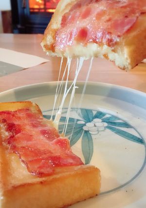 サクッとトローリ、フライパン簡単トースト-レシピのメイン写真