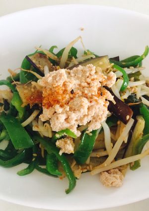 野菜のポン炒め〜タラコ煮のせ〜-レシピのメイン写真