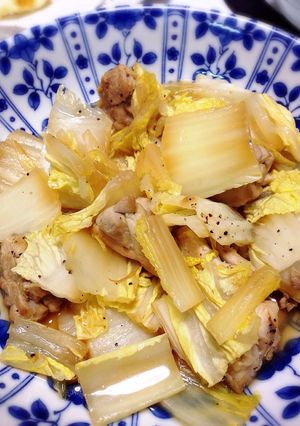 白菜と鶏肉のポン酢炒め【最短10分！】-レシピのメイン写真