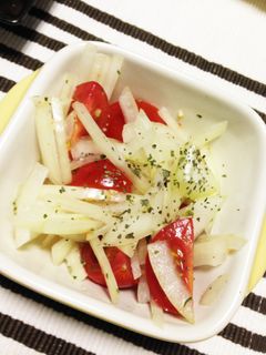 ノンオイル☆玉ねぎとトマトのマリネ-レシピのメイン写真